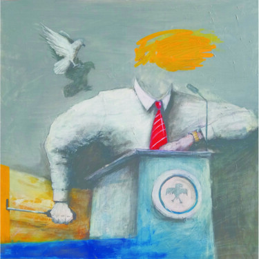 Pintura titulada "Peace Time Man" por Martin Zanollo, Obra de arte original, Acrílico