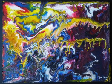 Картина под названием "Весенний горный пей…" - Тахир Ташев, Подлинное произведение искусства, Акрил
