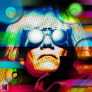 Arts numériques intitulée "Andy Warhol" par Andreas Zimmermann, Œuvre d'art originale, Photo montage