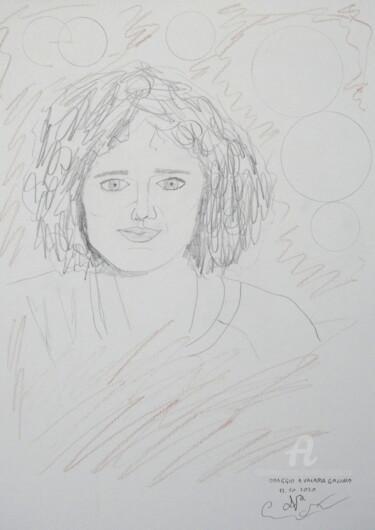 Drawing titled "Hommage a' Valeria…" by Aurelio Nicolazzo, Original Artwork, Pencil