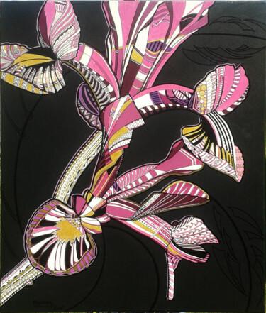 Peinture intitulée "Iris" par Dany Masson, Œuvre d'art originale, Acrylique