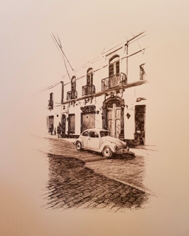 Dibujo titulada "Cuba" por Karl Robial, Obra de arte original, Tinta