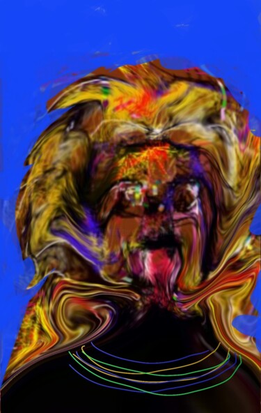 Arts numériques intitulée "L'homme fauve" par Jacky Patin, Œuvre d'art originale, Travail numérique 2D