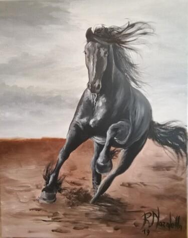 Painting titled "FREEDOM" by Rosa Nardella, Original Artwork, Oil