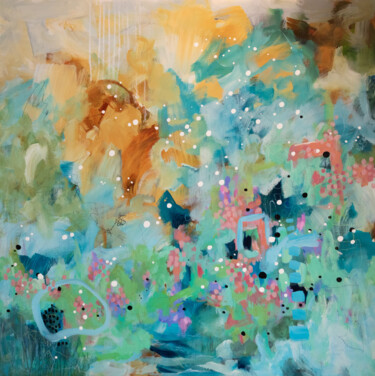 제목이 "Il y a longtemps qu…"인 미술작품 Chantal Proulx로, 원작, 아크릴 나무 들것 프레임에 장착됨