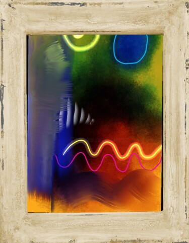 Arte digitale intitolato "Coloré" da Jacky Patin, Opera d'arte originale, Pittura digitale