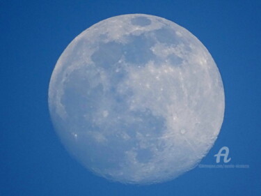 Photography titled "Full Moon in the da…" by Aurelio Nicolazzo, Original Artwork, Digital Photography