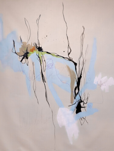 Peinture intitulée "Orchidées 1" par Chantal Proulx, Œuvre d'art originale, Acrylique