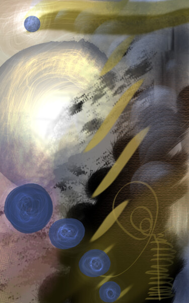 Arts numériques intitulée "Le soleil perdu..." par Jacky Patin, Œuvre d'art originale, Peinture numérique