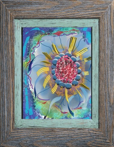 Arts numériques intitulée "floralie 2" par Jacky Patin, Œuvre d'art originale, Peinture numérique
