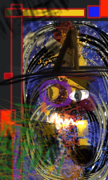 Цифровое искусство под названием "Manges ta soupe..." - Jacky Patin, Подлинное произведение искусства, Цифровая живопись
