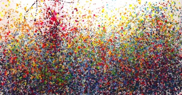 Peinture intitulée "Explosion positive" par Dam Domido, Œuvre d'art originale, Acrylique