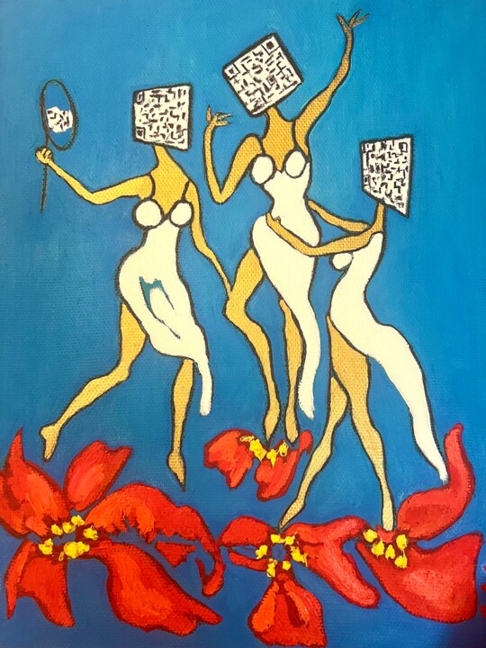 Картина под названием "Dance of theQuar Br…" - Anna Makarova, Подлинное произведение искусства, Акрил