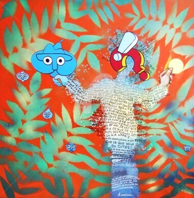Pintura titulada "Abstrait ou soustra…" por Bernard Maricau, Obra de arte original, Otro