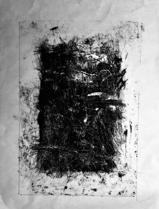 Картина под названием "lettres-de-la-mouss…" - Jean Cabane, Подлинное произведение искусства