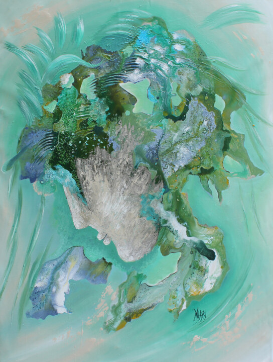 Painting titled "Conscious" by Artist Nikki, Original Artwork, Acrylic