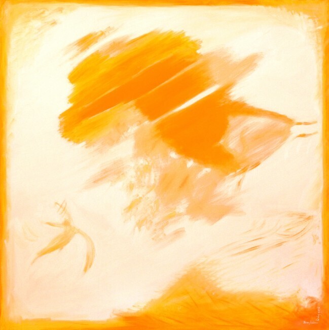Peinture intitulée "7ème ciel" par Guylaine Déry, Œuvre d'art originale, Huile