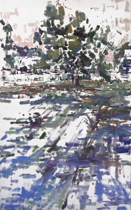Malarstwo zatytułowany „Tree and Ground” autorstwa Fleur Elise Noble, Oryginalna praca, Olej