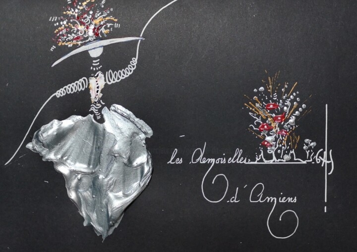 Malarstwo zatytułowany „Les Demoiselles d'A…” autorstwa Gervaise Accart Sanier (GAS), Oryginalna praca, Akryl