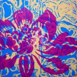 Gravures & estampes intitulée "Fleur 015" par Anne Maury, Œuvre d'art originale, Gravure