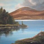 Painting titled "ballinahinch lake,c…" by Cathal O Malley, Original Artwork