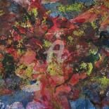 Картина под названием "Abstrait N° 175" - Elke Thiébaut, Подлинное произведение искусства, Акрил