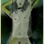 Peinture intitulée "Aïcha" par Annick Terwagne, Pastelliste De La Fémin, Œuvre d'art originale, Huile