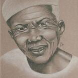 Drawing titled "MBEDJE" by Valérie Lamarre, Original Artwork, Pastel