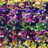 Картина под названием "Abstract Painting -…" - Mia Phlor, Подлинное произведение искусства, Акрил