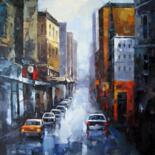 Painting titled "Street #301" by Lermay Chang, Original Artwork, Oil