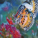 Картина под названием ""Butterfly"" - Tatiana Lapina, Подлинное произведение искусства, Масло