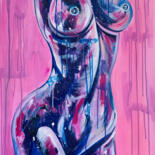 Pintura intitulada "Pink" por Evgeniia Morozova, Obras de arte originais, Acrílico
