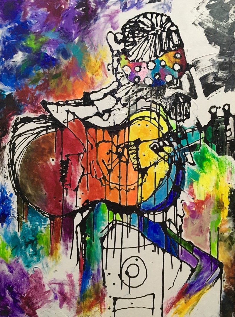 The Ageless Guitar Painting By Aatmica Ojha Artmajeur