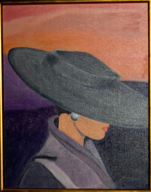 La Femme Au Chapeau, Peinture par Mary Artmajeur La Femme Au Chapeau, Peinture par Mary Artmajeur