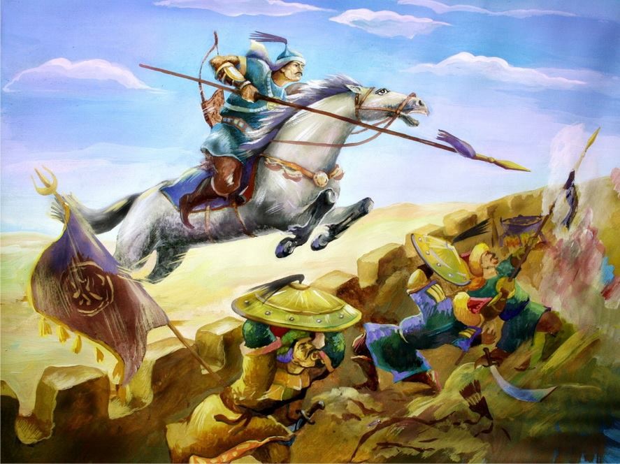 Картины казахских сказок