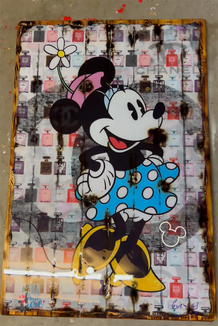 Minnie Mouse Chanel, Collages by Adriano Cuencas