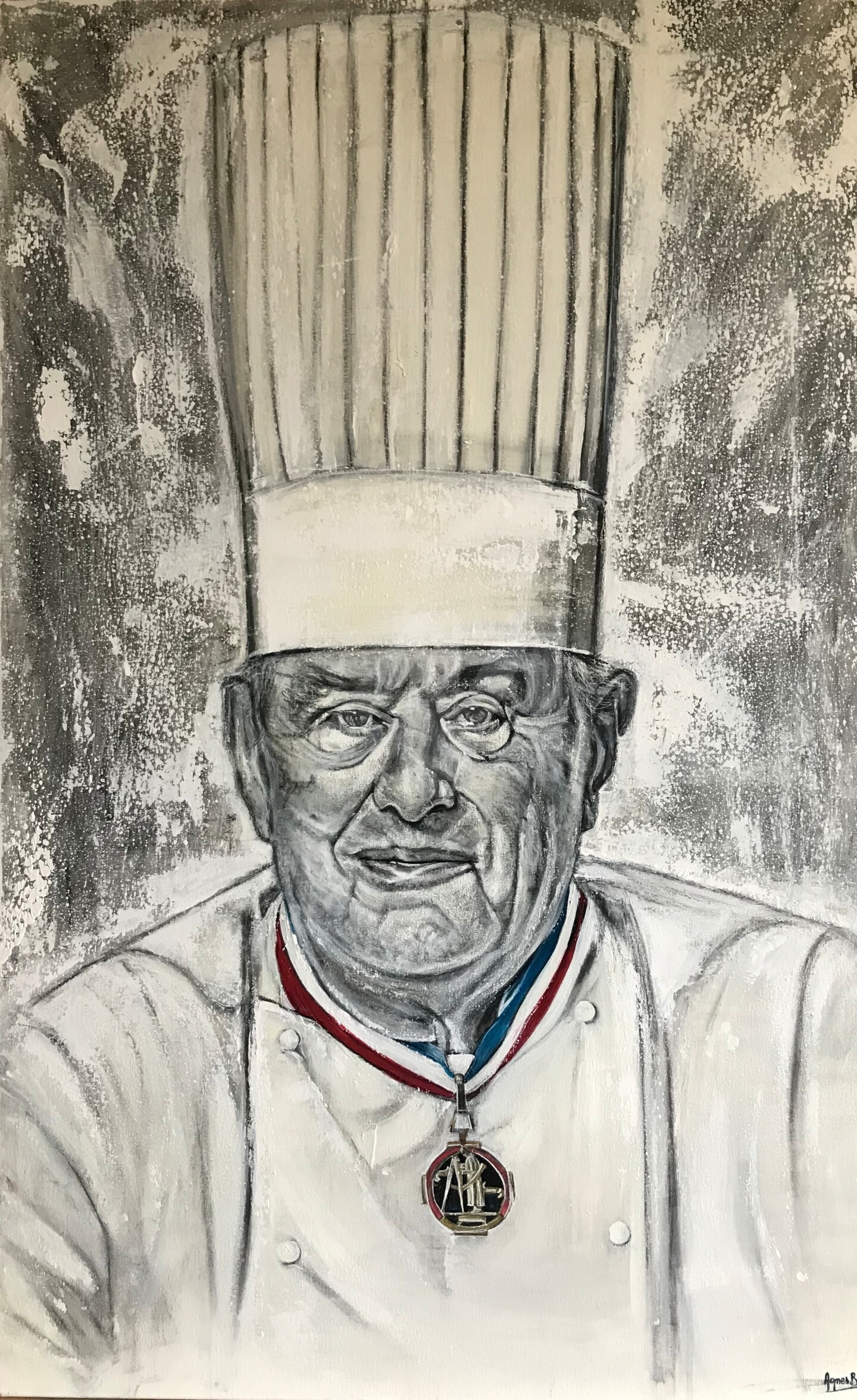 Paul Bocuse Peinture Par Agnesbens Artmajeur