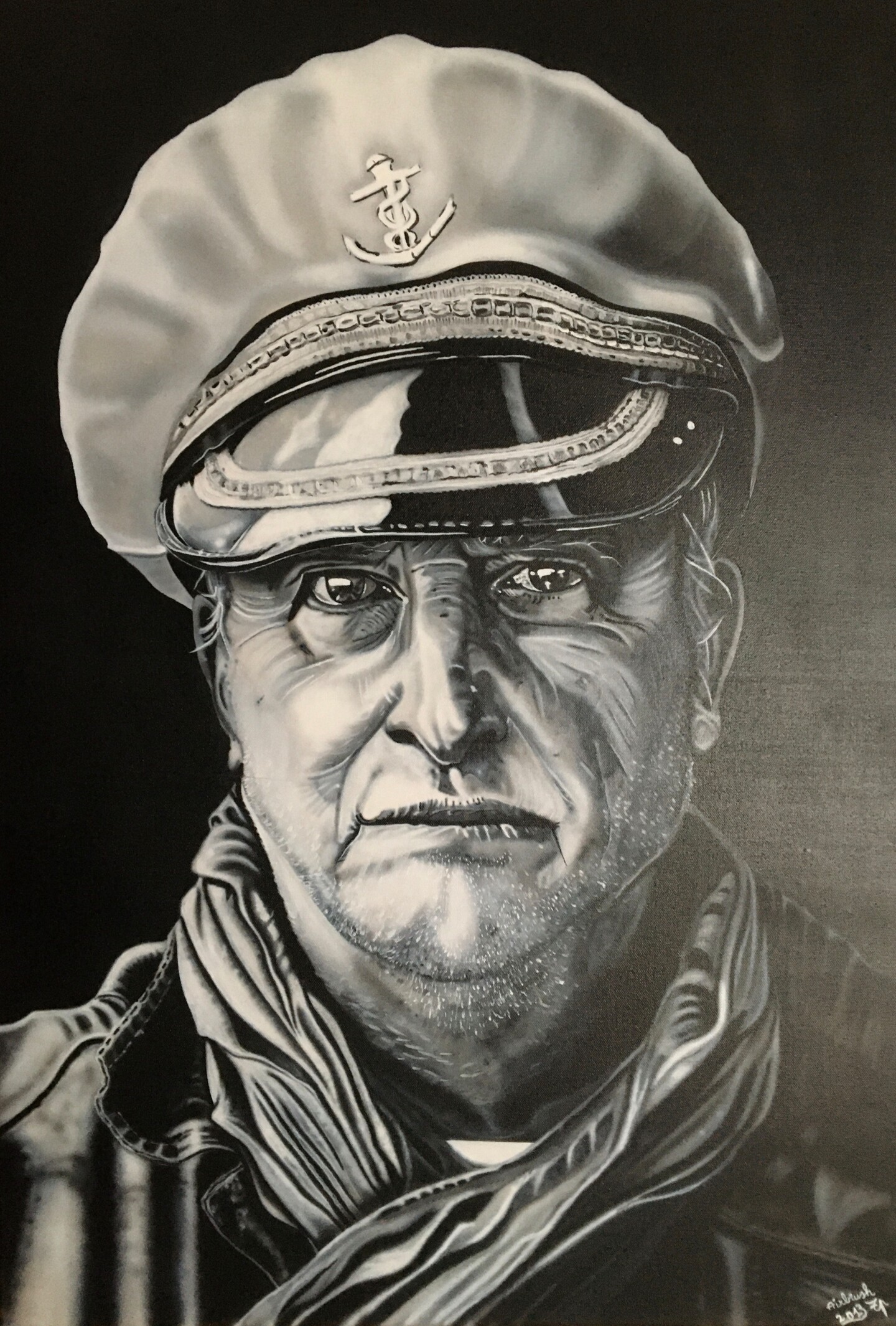 Kapitein, Painting by Airbrush Art Tp | Artmajeur