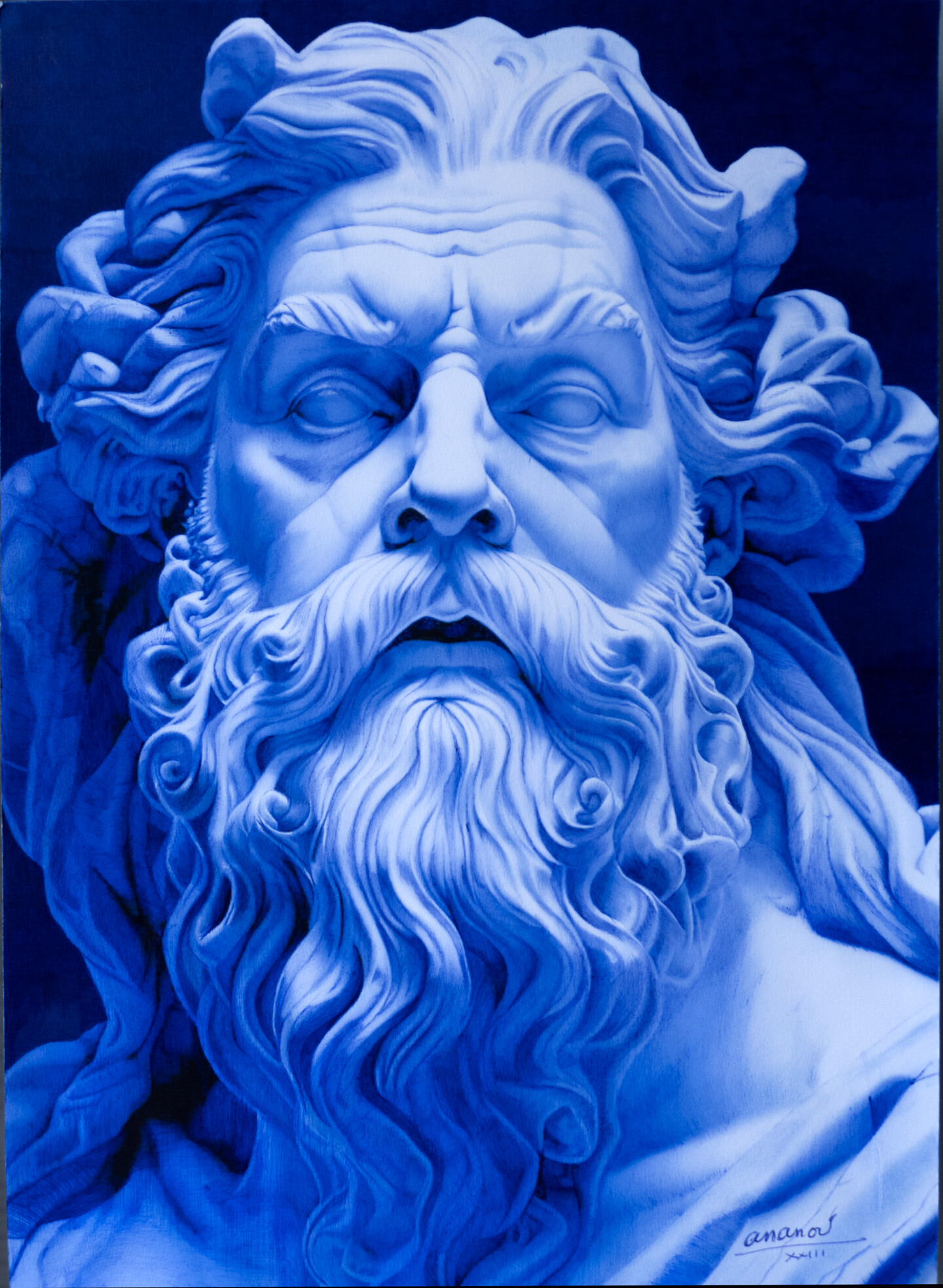 Zeus Statue Face