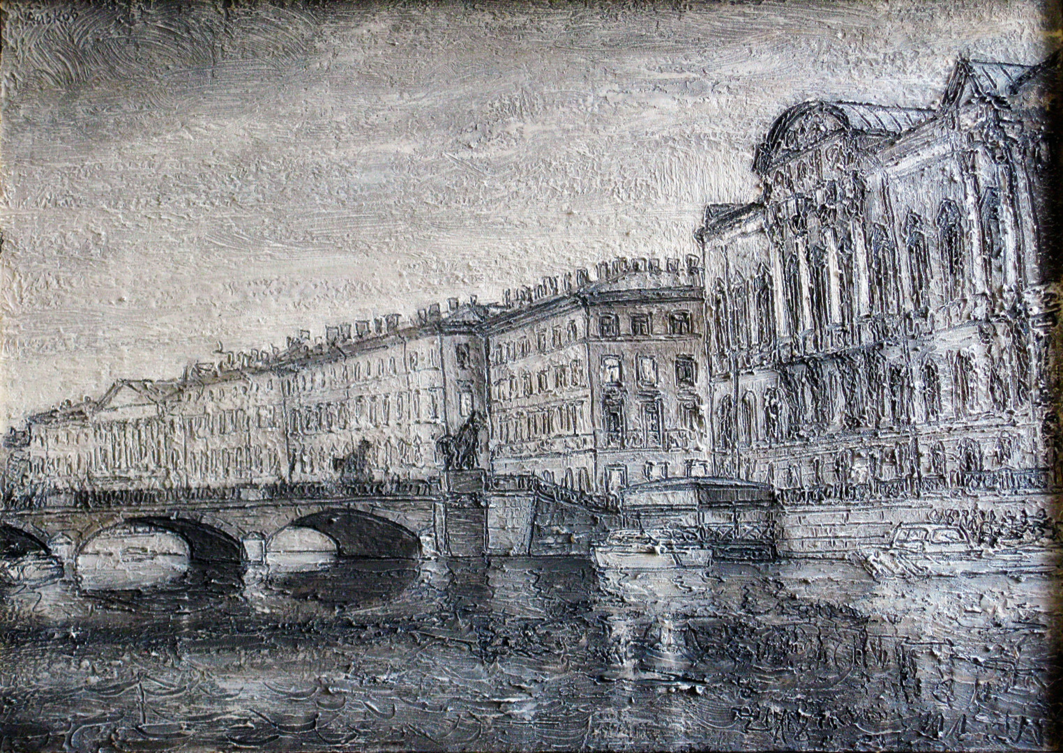 Картина аничков мост