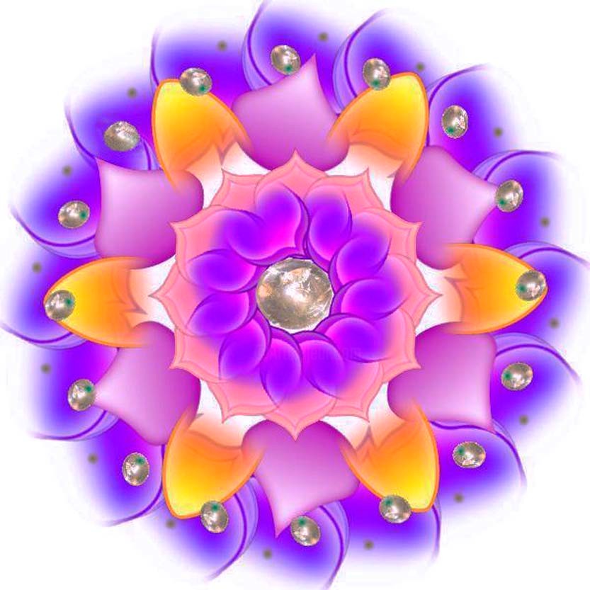 Mandala-Flor-Violeta.jpg, Pintura por Arah | Artmajeur