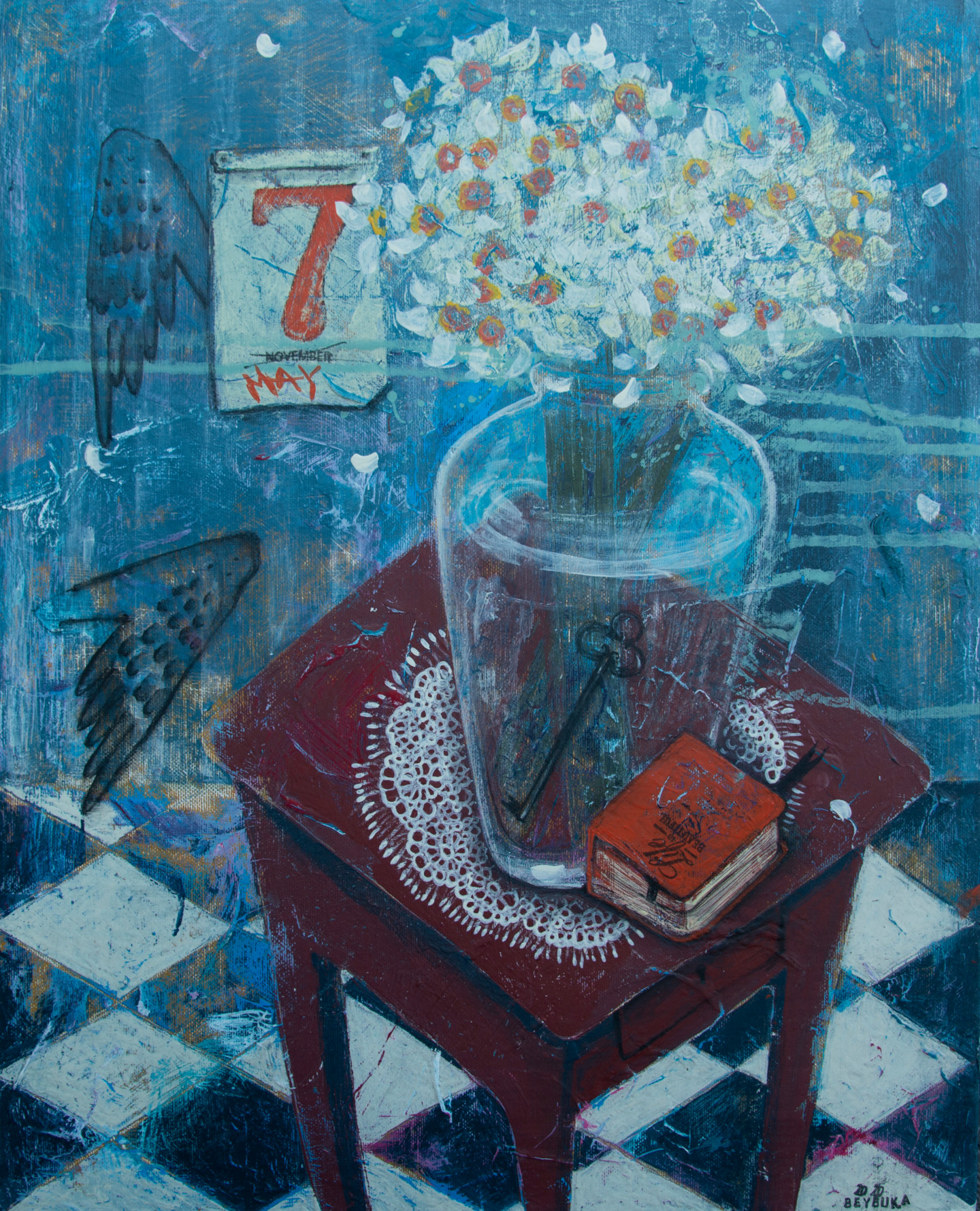 Metaphorical SelfPortrait Original Pain, Painting by Beybuka Artmajeur