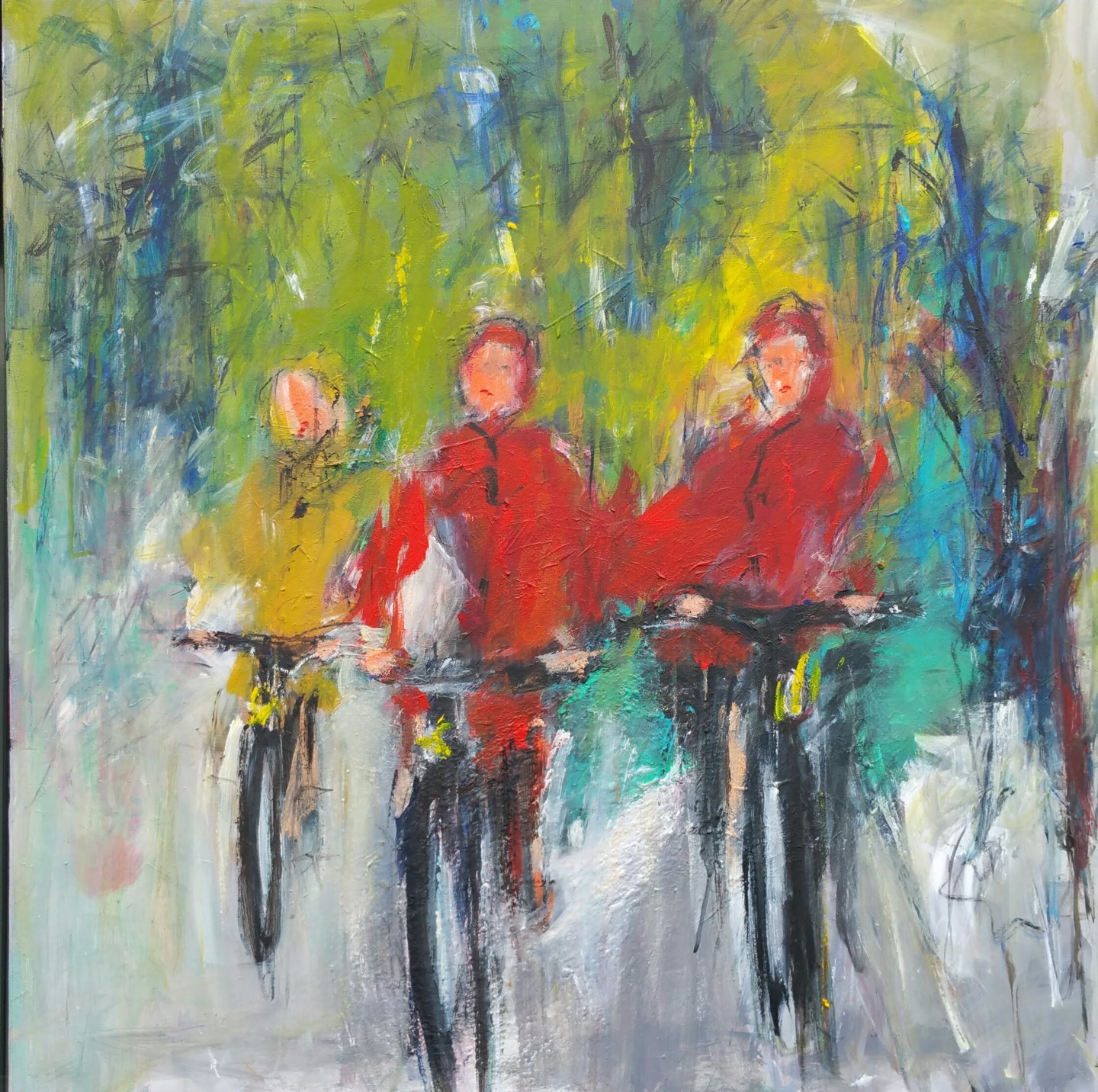 à bicyclette peinture artistique