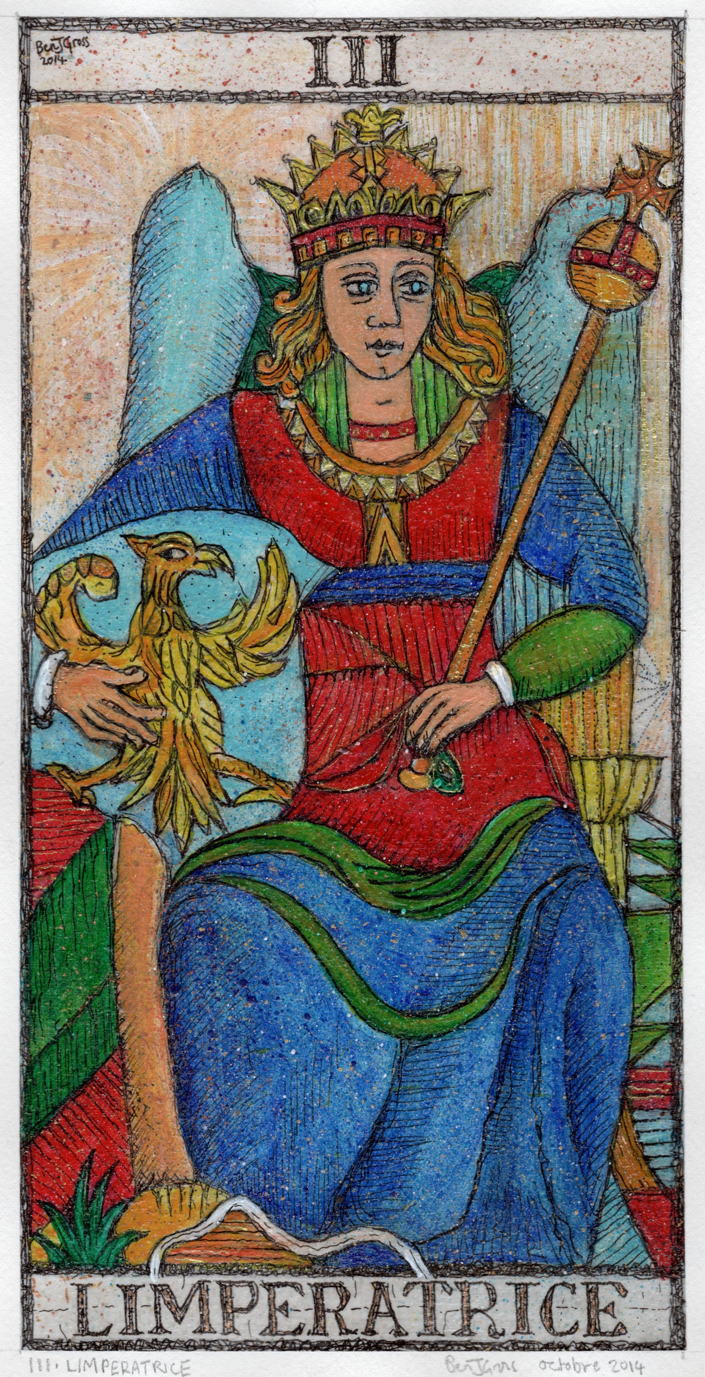 III • L'IMPERATRICE Painting by Ben J. Gross Artmajeur