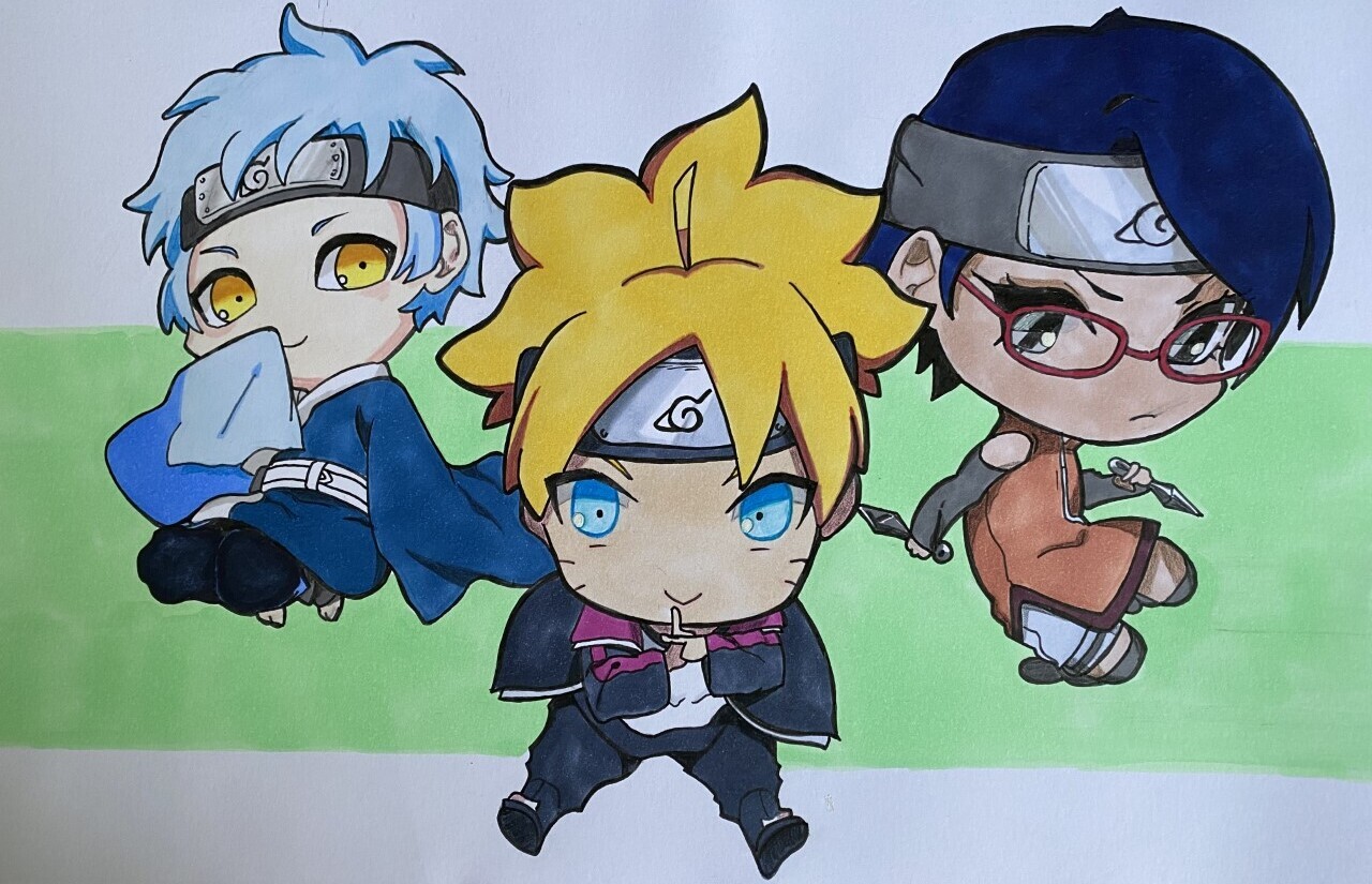 Chibi Naruto, Desenho por Benjamin Lavoyer