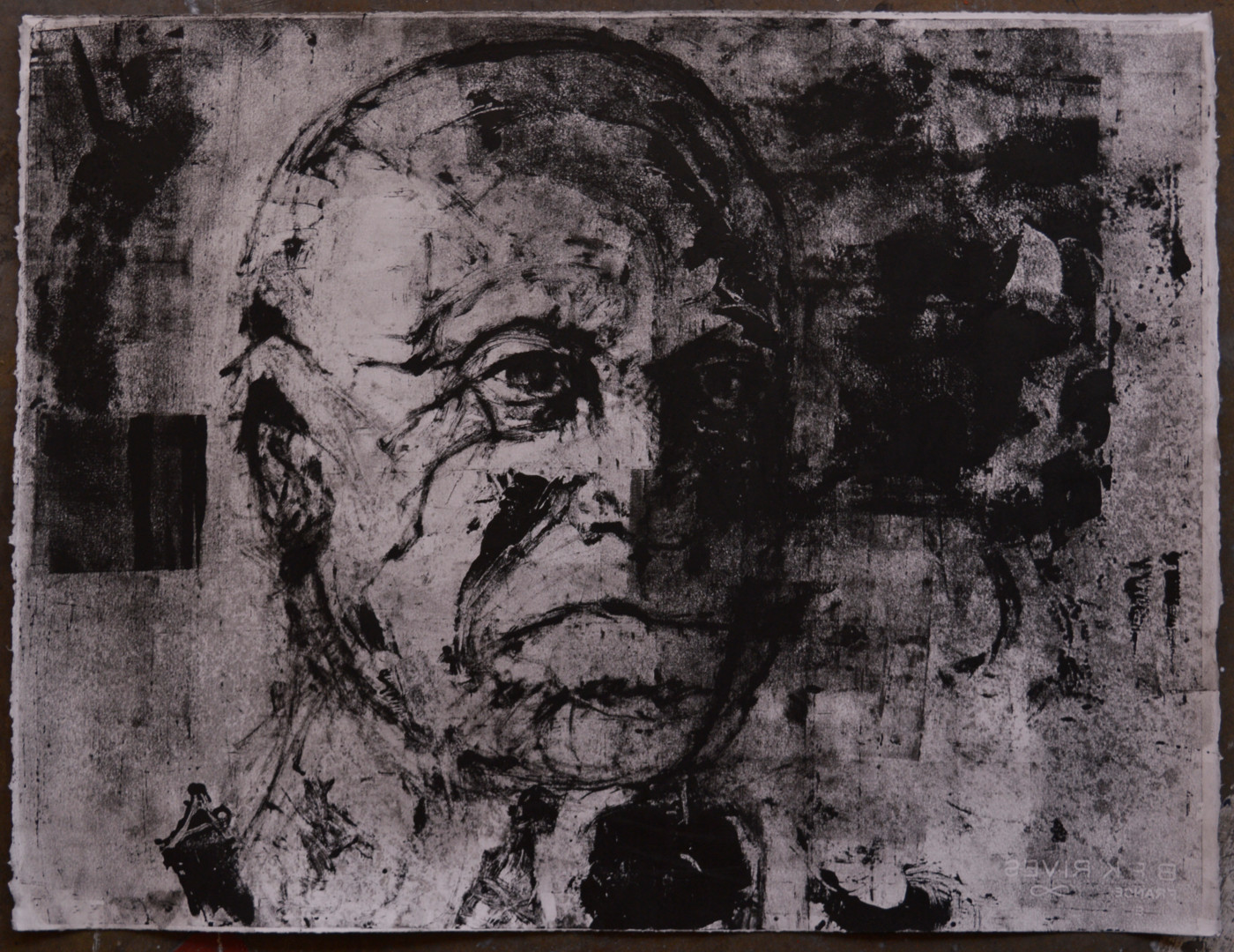 Monotype Sans Titre, Gravures & estampes par Benoit Gillet Artmajeur