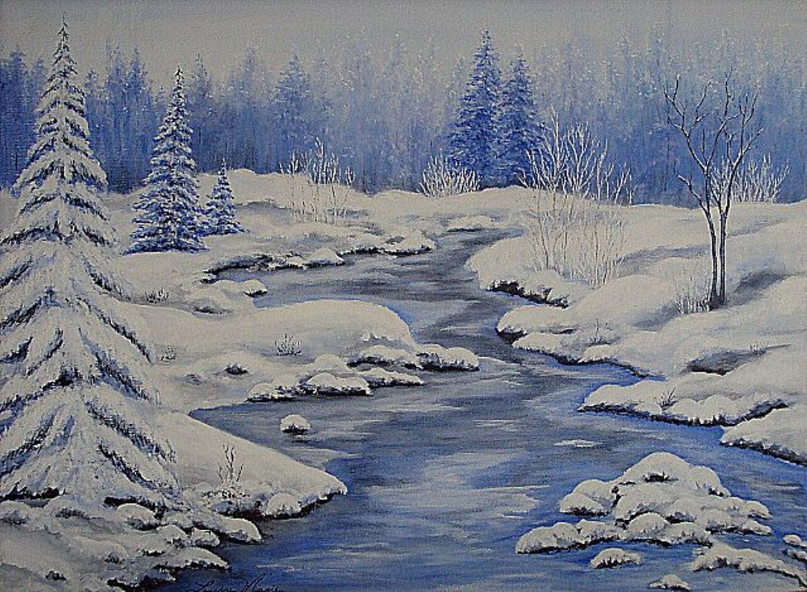 Lm 321 Ruisseau En Hiver Painting By Lionel Boucher Artmajeur Lm 321 Ruisseau En Hiver Painting By Lionel Boucher Artmajeur