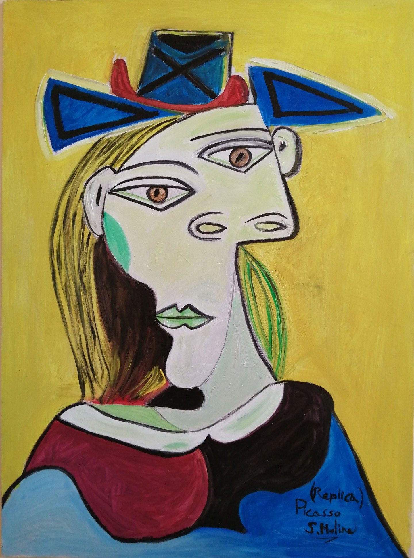 Ontaarden vloek Min Cuadro Replica Homenaje A Pablo Picasso, Schilderij door Susana Moline |  Artmajeur