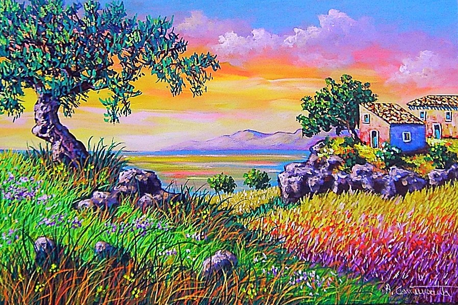 quadro d'autore olio su tela 40 x 60 cm cammarata Pittura da Antonino Cammarata Artmajeur