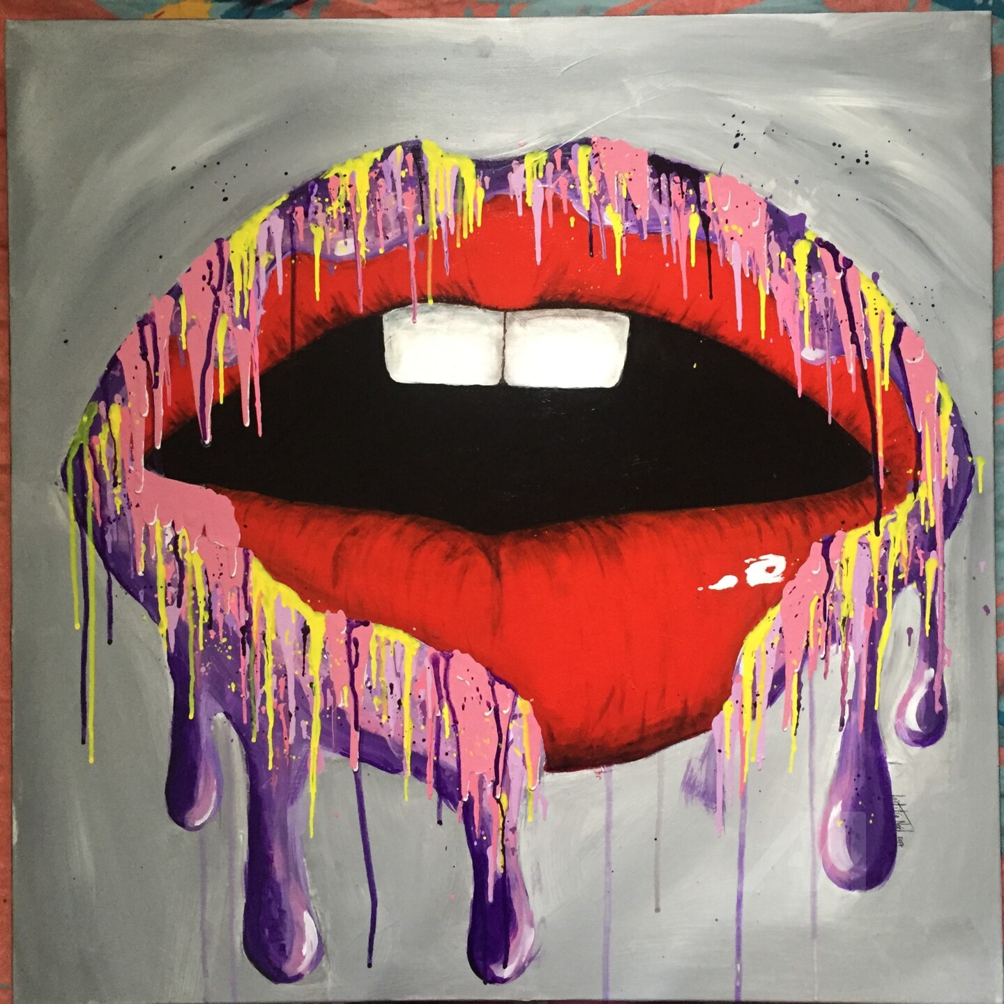 La Bouche, Peinture par Laëtitia Noël Artmajeur